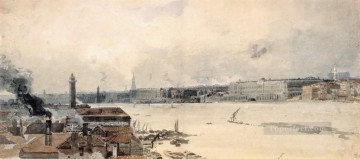historical scene Painting - Tham scenery Thomas Girtin watercolour